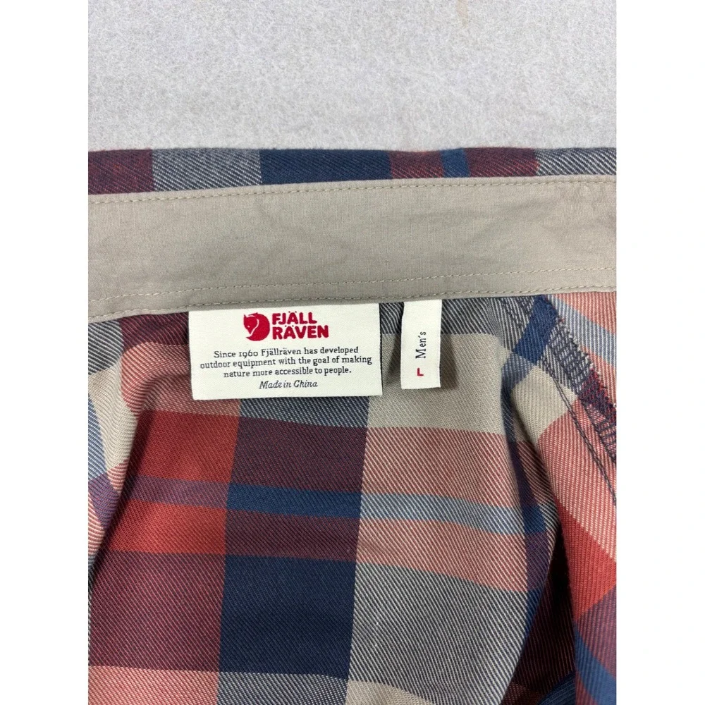 NWOT Fjallraven Fjallglim Shirt Long Sleeve Plaid Button Up Men's‎ Large flannel - Picture 3 of 9